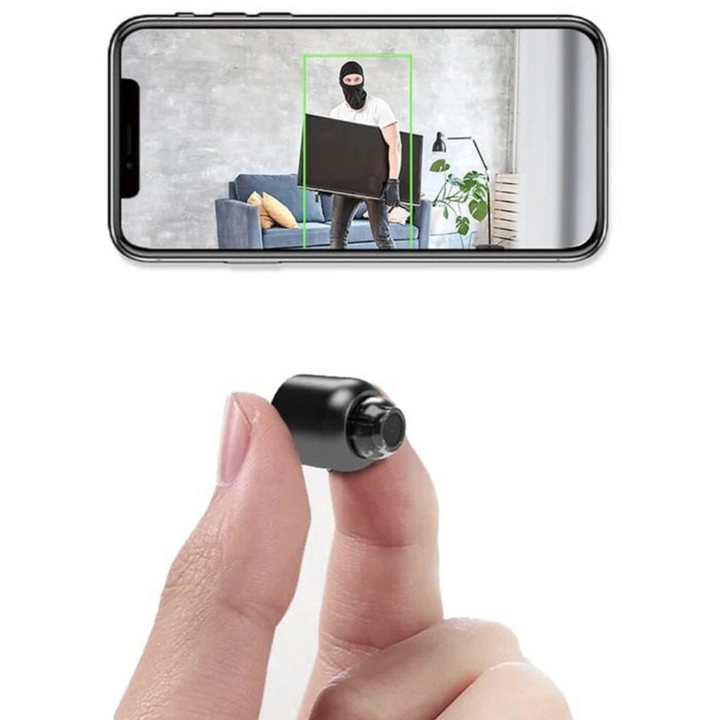 Azura | 2-Pack Mini WiFi Security Camera | 1080P HD, 140° Wide-Angle, Night Vision, Motion Detection (32GB SD Included)