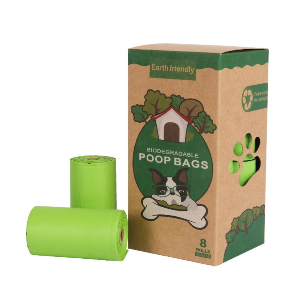 120 Poop Bags with Dispenser Azura