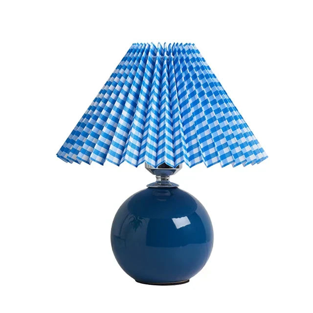 BowLift | Luminous Heritage: Vintage Table Lamp with Pleated Shade – Elegant Antique Retro Nightstand Lighting Solutions