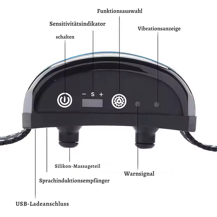 Anti Bell Collar for Dogs waterproof with sound and 7 vibration levels Azura