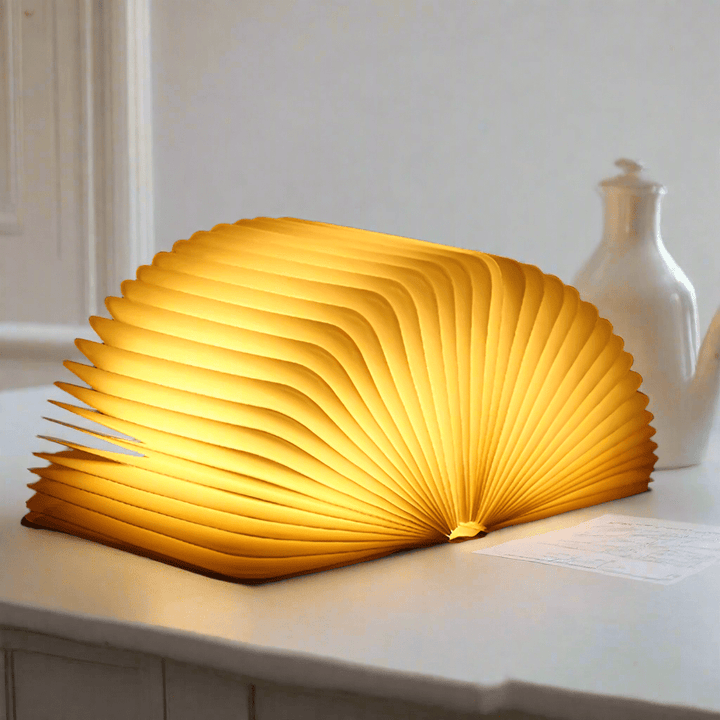 BowLift | Table Lamp Folding Wood LED Book Light