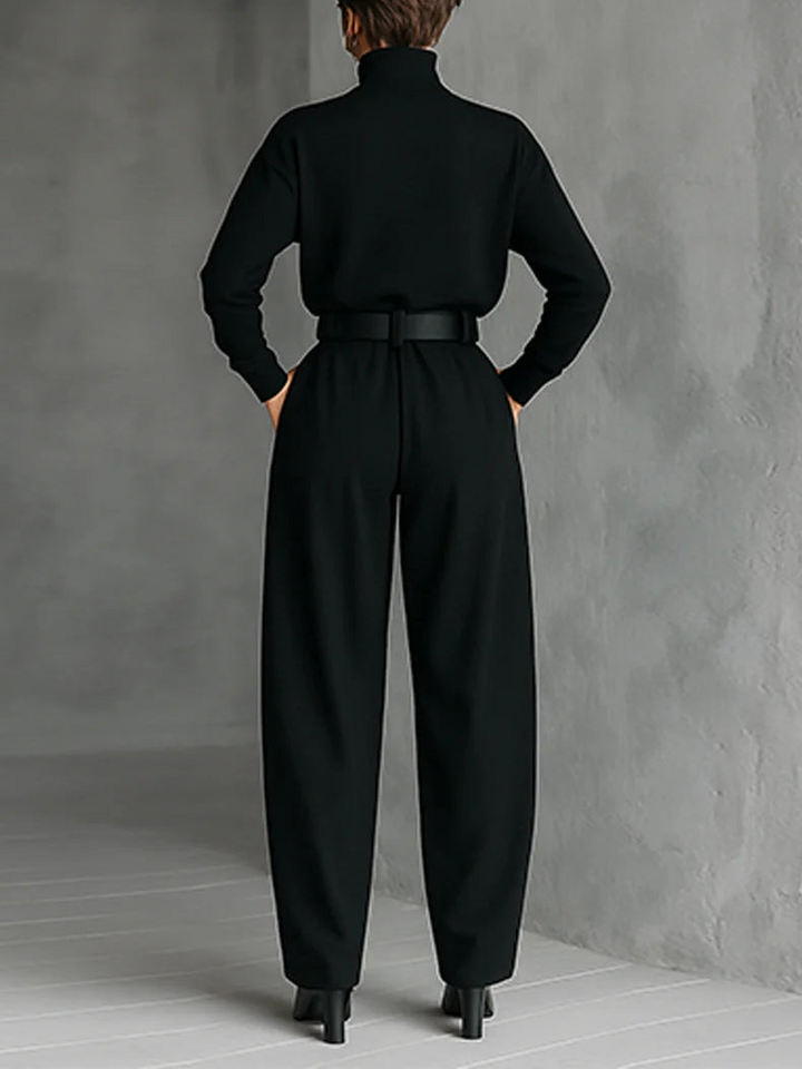 Jessica™ Elegant Top & Straight-Leg Pants Set