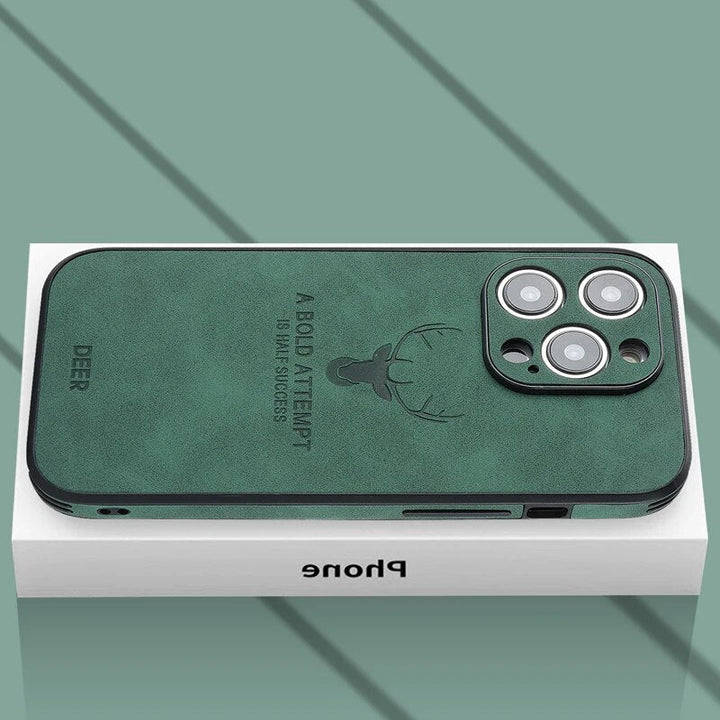Azura | Deer - Luxury Leather iPhone Case with Stylish Design and Shockproof Protection