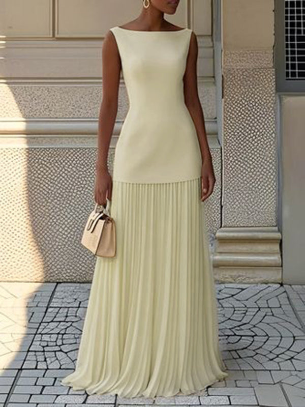 JULIET – TIMELESS ELEGANCE SLEEVELESS MAXI DRESS