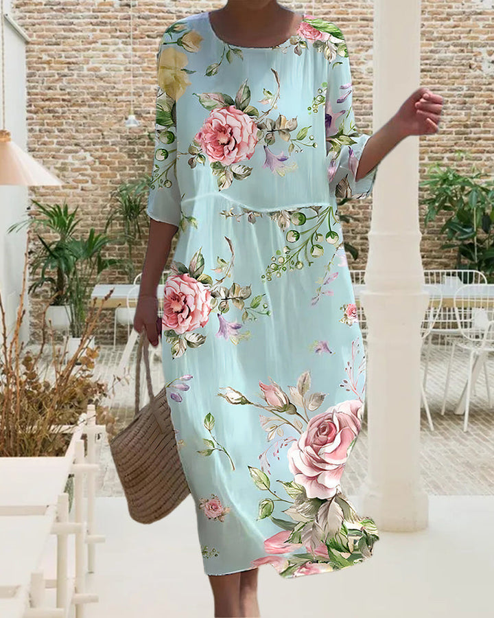 Lucy - Elegant Floral Dress
