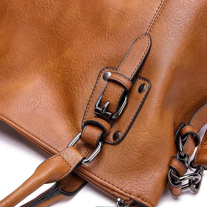 Dagfrid | Versatile and stylish bag in warm caramel brown color