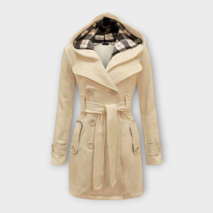 AVA – ELEGANT HOODED TRENCH COAT