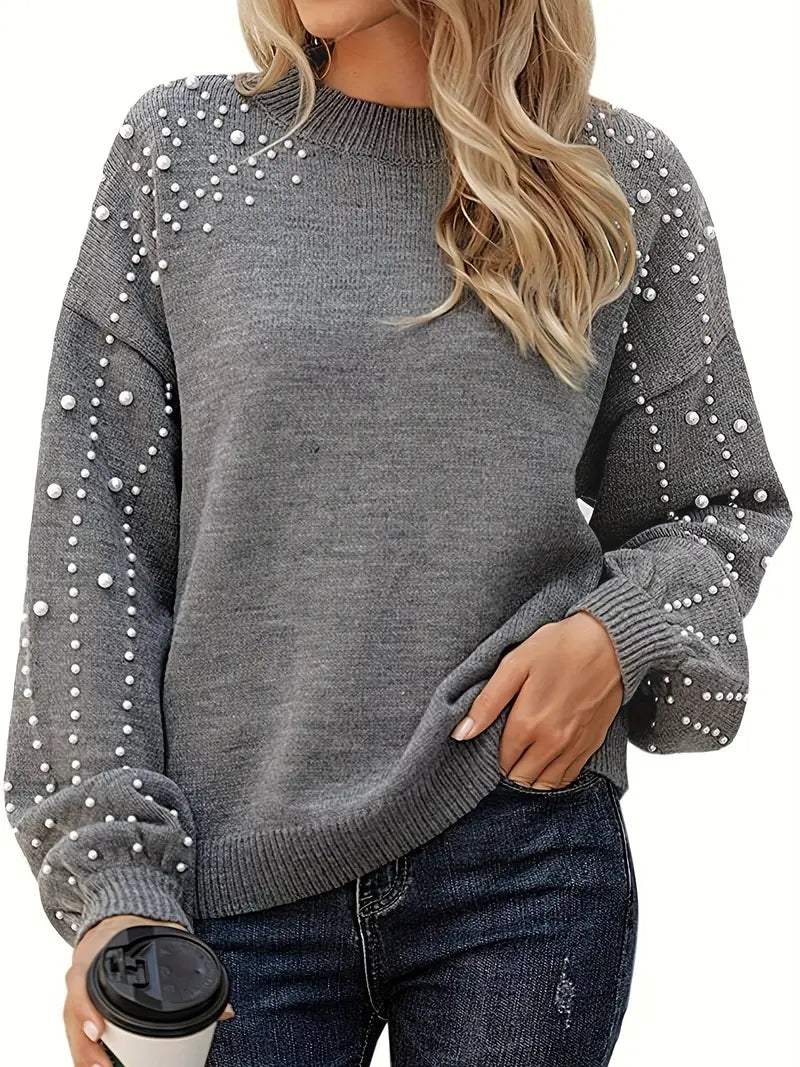 EMMA – PEARL CHARM KNIT SWEATER