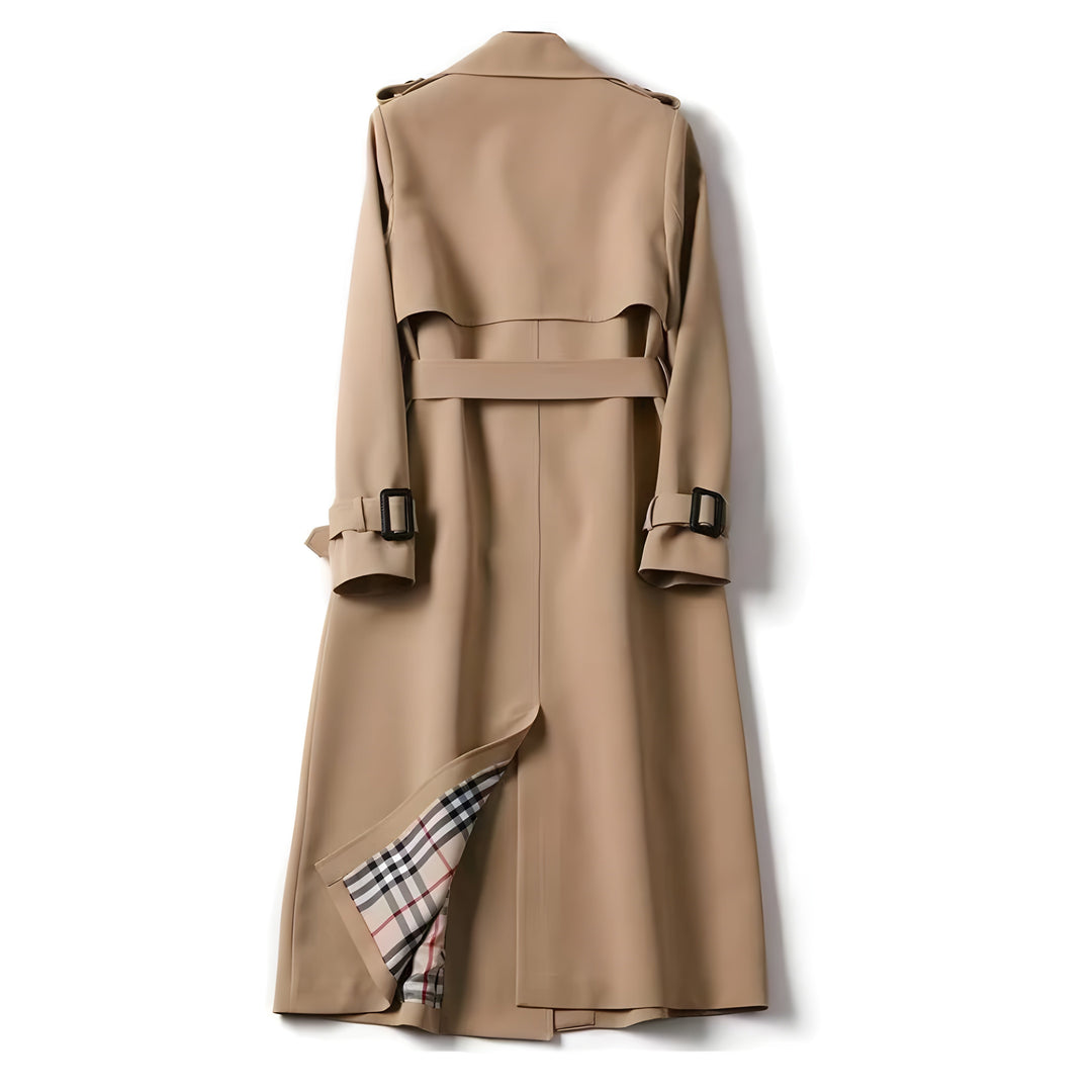 Elara - Women’s Classic Double-Breasted Trench Coat