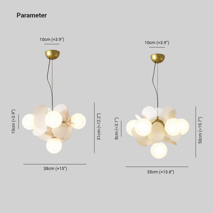 Azura | Flower Branch Chandelier Living Room