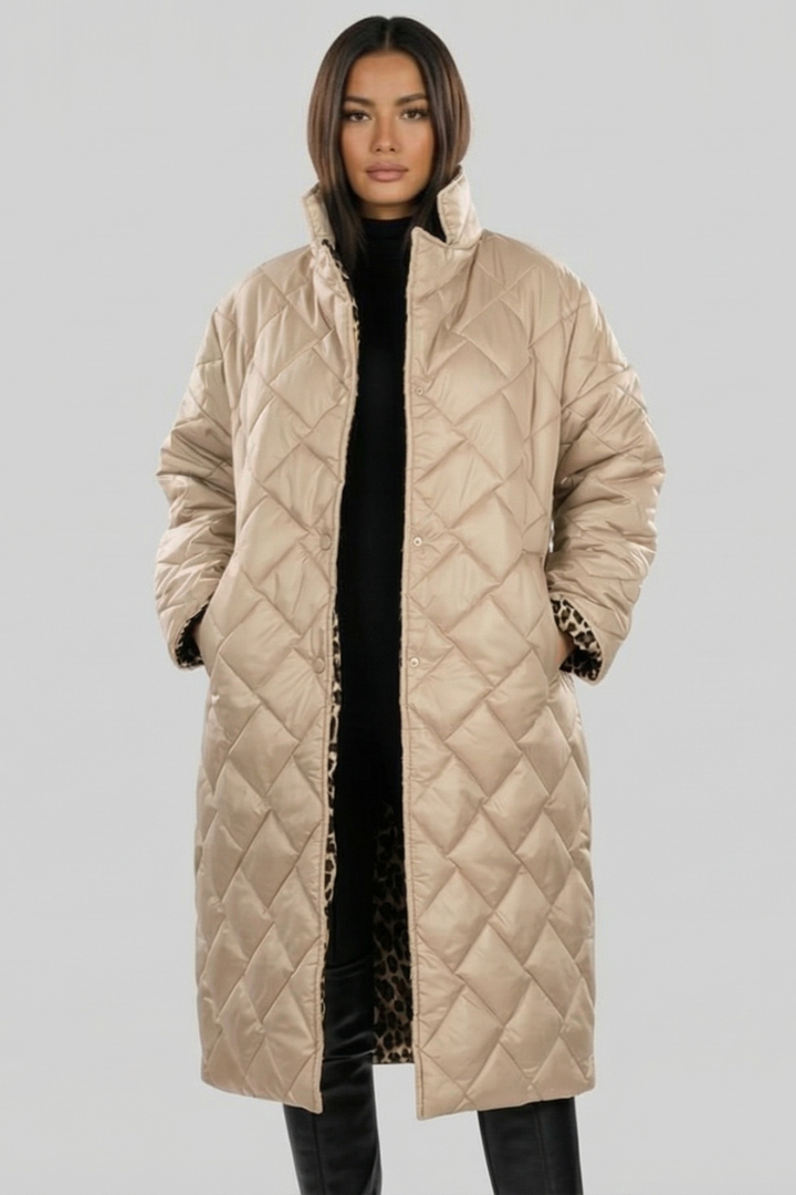 Olivia Sur™ | Elegant Leopard Coat