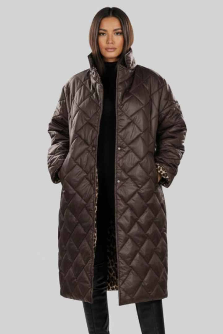 Olivia Sur™ | Elegant Leopard Coat