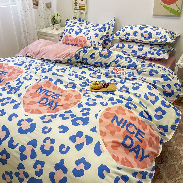 BowLift | Abstract Chessboard Single Bed Linen Set
