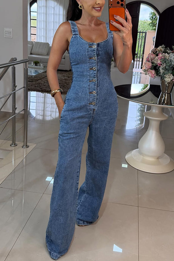 Aria | Denim Jumpsuit