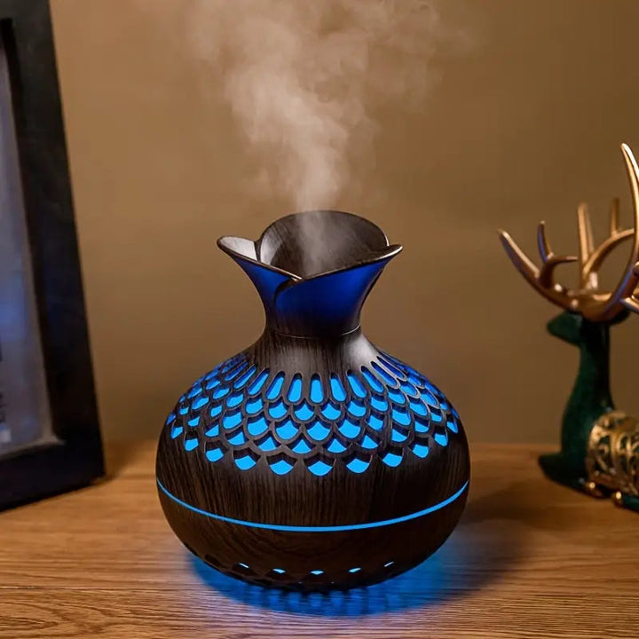 BowLift | Aromatherapy air humidifier with LED – Diffuser in wood look & night light