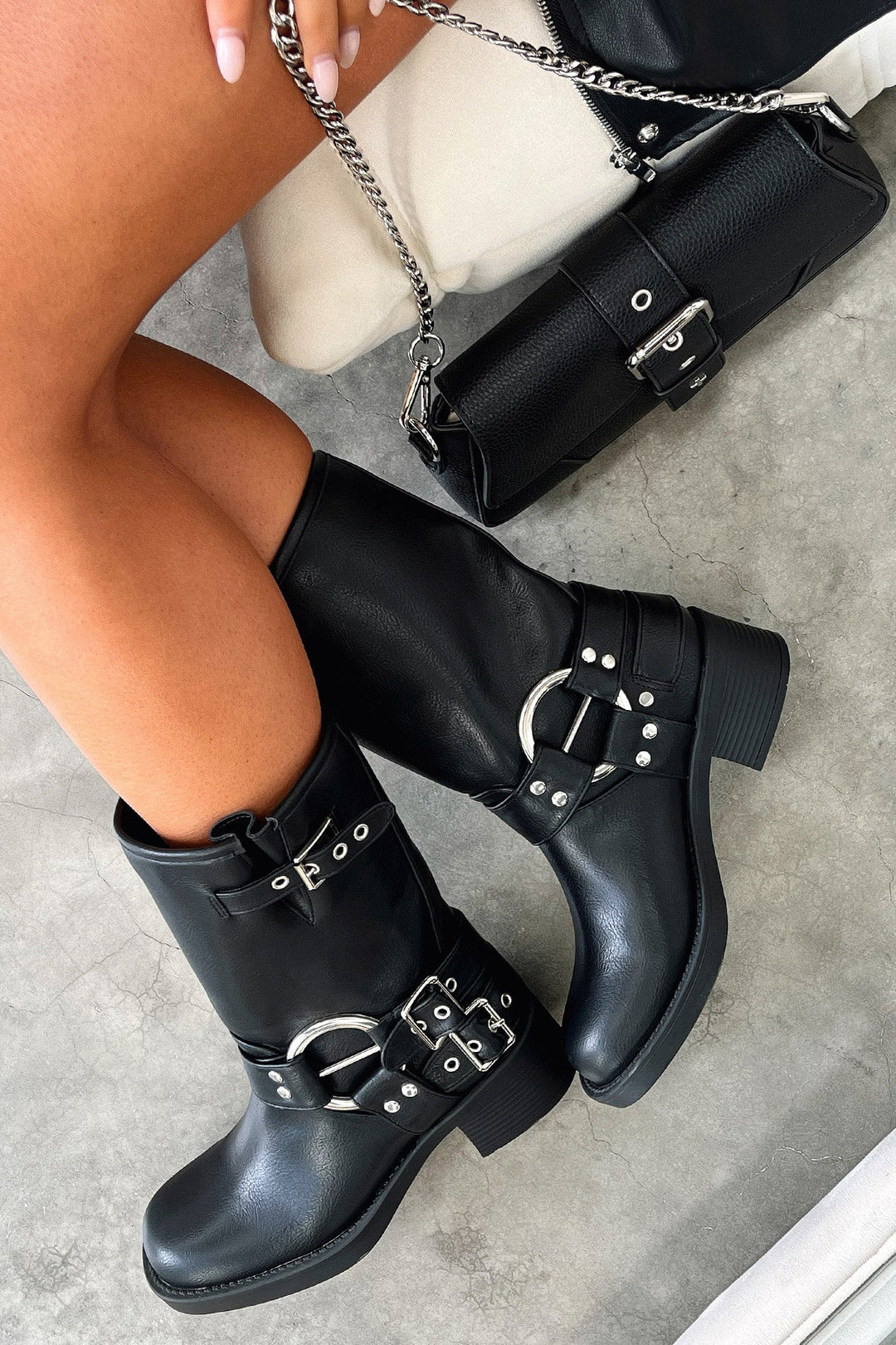 Women's Black Short Boots