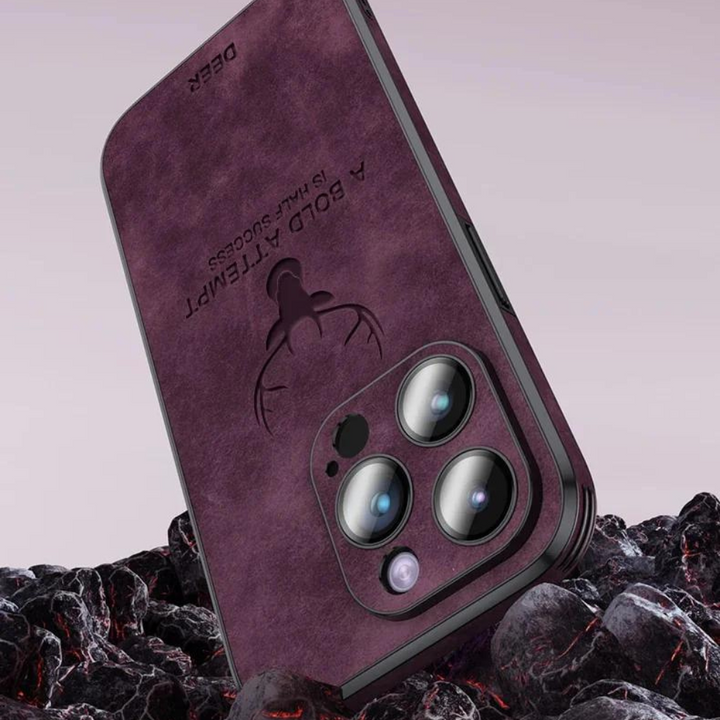 Azura | Deer - Luxury Leather iPhone Case with Stylish Design and Shockproof Protection