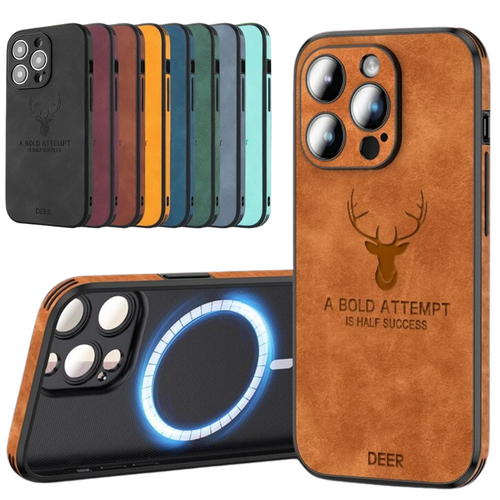 Azura | Deer - Luxury Leather iPhone Case with Stylish Design and Shockproof Protection