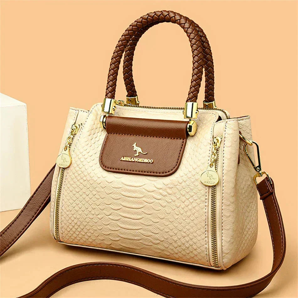 Sage | Designer Large Capacity Leather Bag