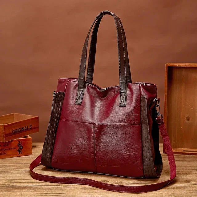 Indigo Classic Leather Handbag