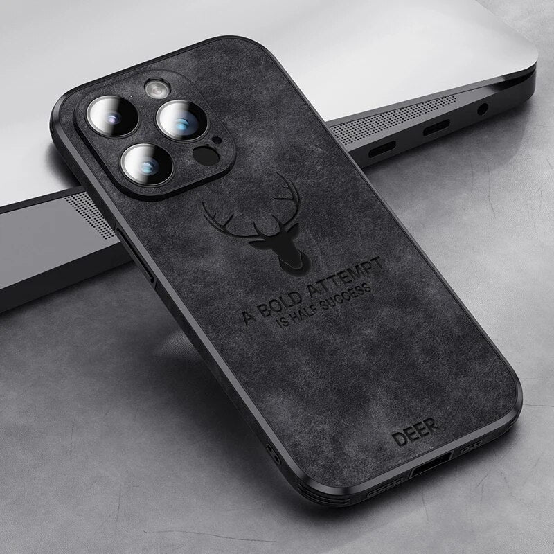 Azura | Deer - Luxury Leather iPhone Case with Stylish Design and Shockproof Protection