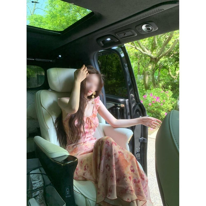 Isabella™ - Halter Floral Elegance Dress