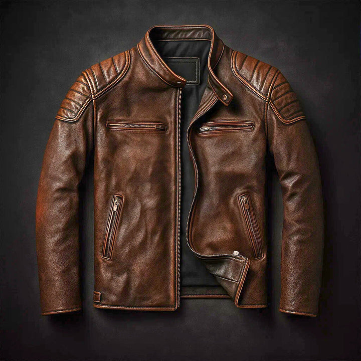 ETHAN – CLASSIC MOTORSTYLE FAUX LEATHER JACKET