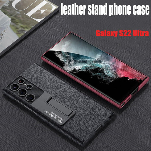 Azura | Luxurious, ultra-thin leather phone case, shockproof, for Samsung Galaxy 23