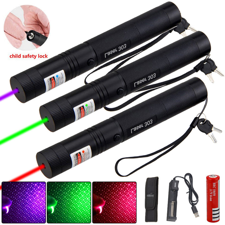 Azura | Zelara-Power Laser Pointer 303 - Rechargeable visible USB laser pointer with high power