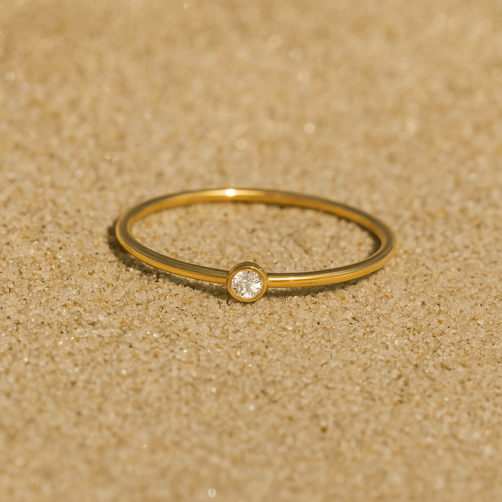 Colori Ring – Gold Plated and Birthstone