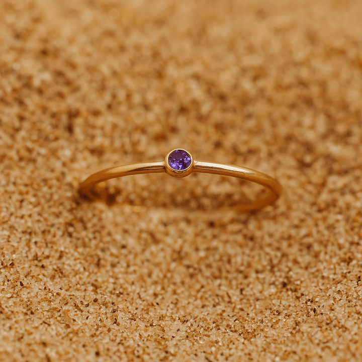 Colori Ring – Gold Plated and Birthstone