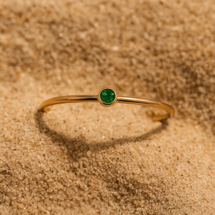 Colori Ring – Gold Plated and Birthstone