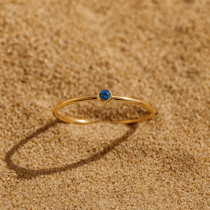 Colori Ring – Gold Plated and Birthstone