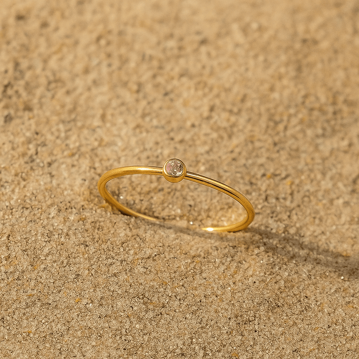 Colori Ring – Gold Plated and Birthstone