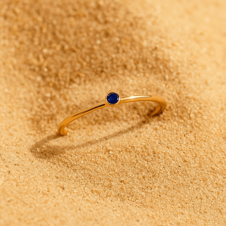 Colori Ring – Gold Plated and Birthstone