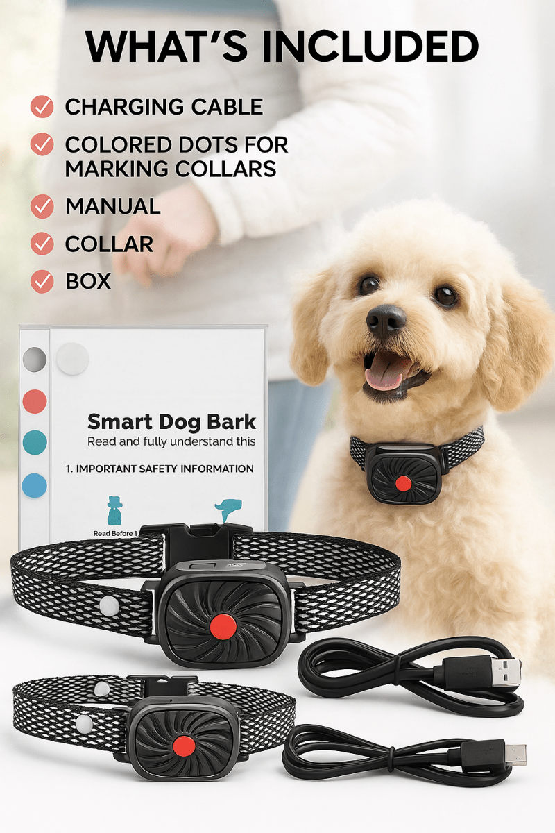 Azura | BarkLess Nano – Gentle Anti-Bark Collar for Puppies & Small Dogs