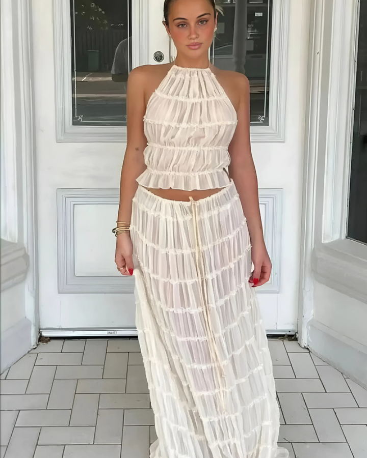 Kim - Pleated Two-Piece Set