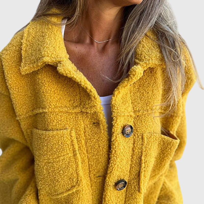 LIA – COZY BUTTON-UP TEDDY JACKET