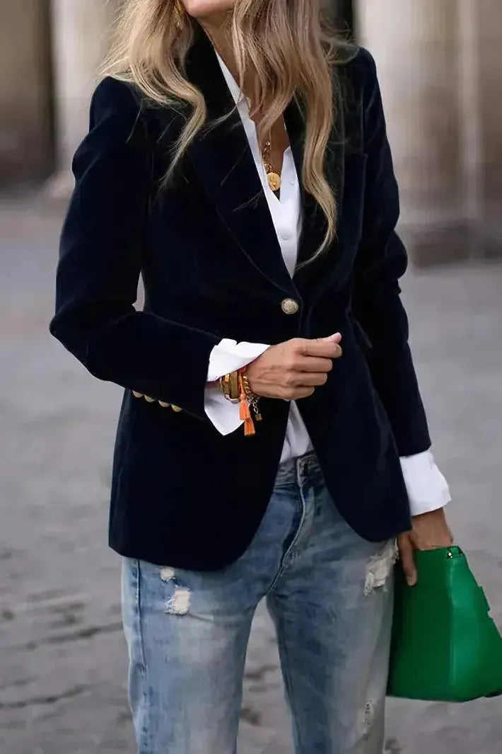 CAMILLE – POLISHED POWER BLAZER