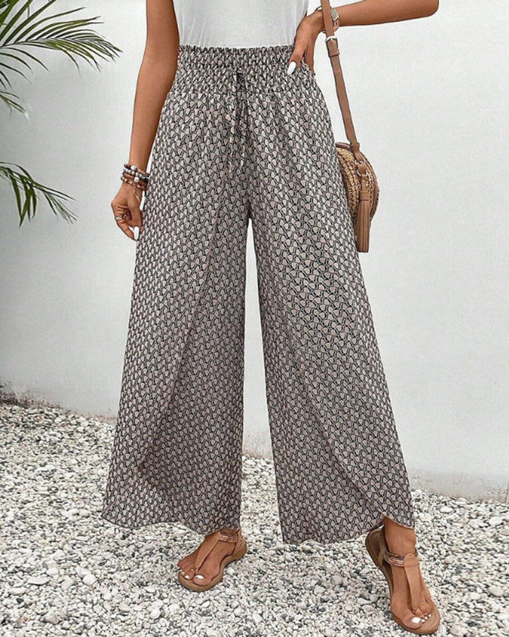 Catherine – Smocked Wide Leg Pants