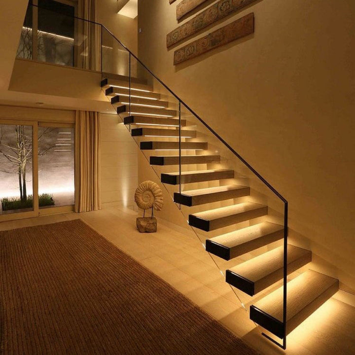 BowLift | LED Night Light Sensor Wooden Bed Frame