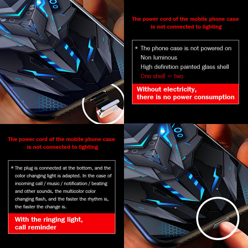 Azura | Cool Mecha Apple Smart Flash Phone Case