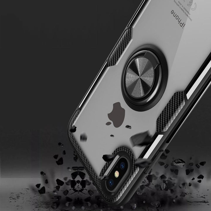 Azura | Magnetic Ring Carbon Fiber iPhone Case