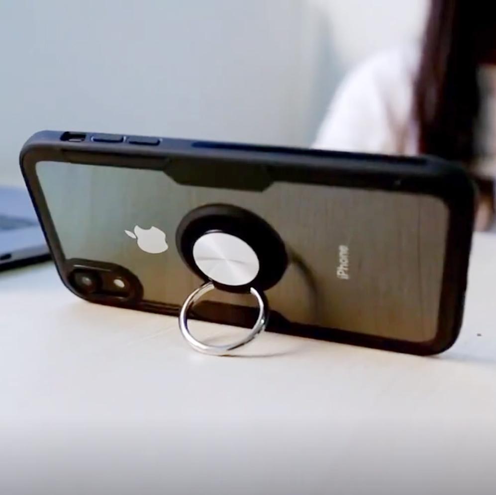 Azura | Magnetic Ring Carbon Fiber iPhone Case