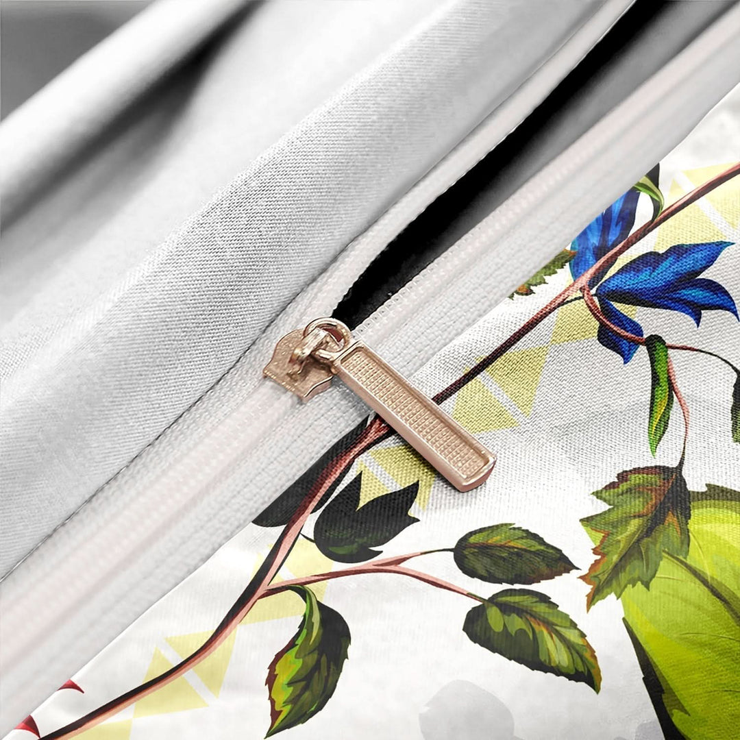 BowLift | Luxury Cotton Floral and Bird Duvet Cover Set
