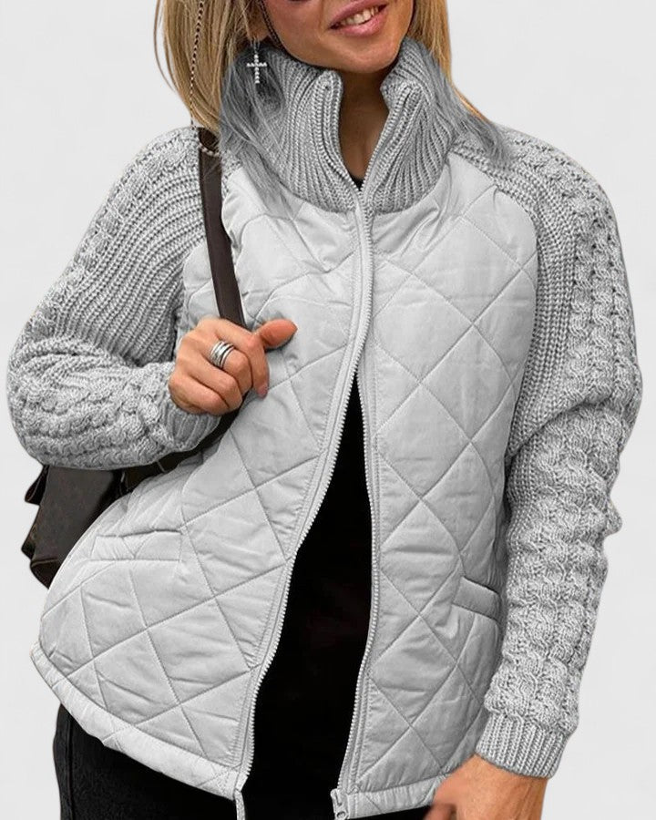 SOPHIA – COZY QUILTED KNIT JACKET