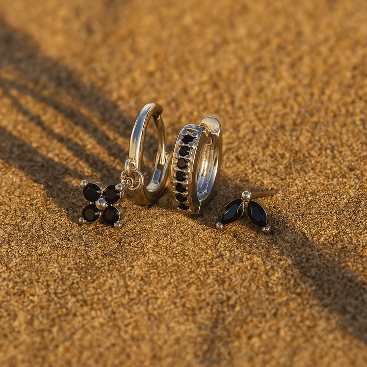 Fiori Earrings – 925 Silver Gold Plated