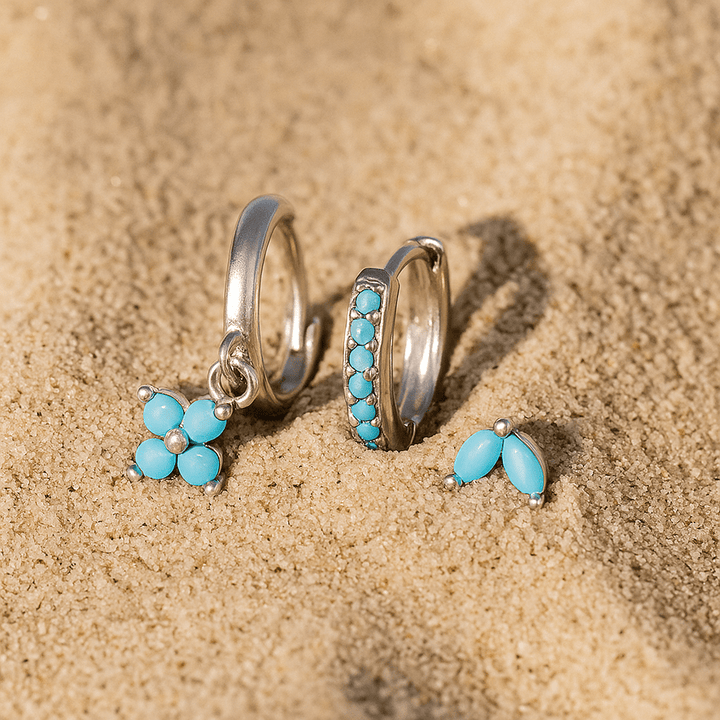 Fiori Earrings – 925 Silver Gold Plated