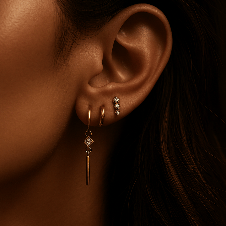 Sospirare Earrings – 925 Silver Gold Plated