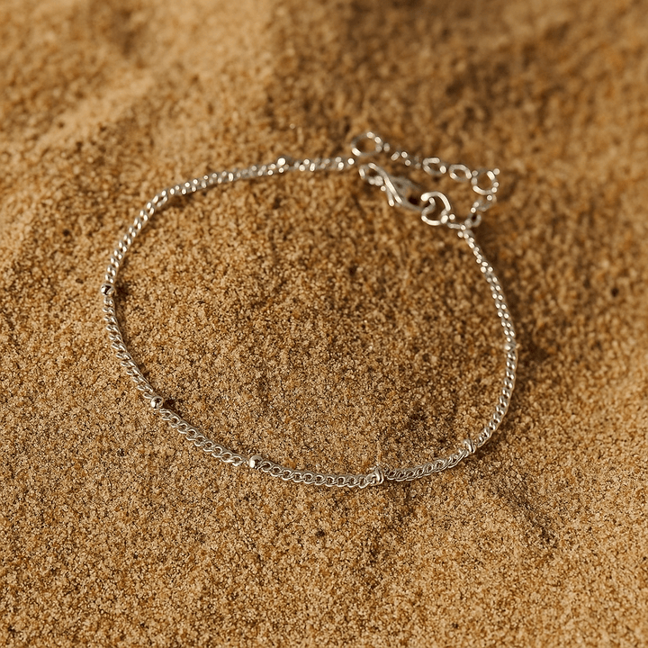 Wave Bracelet – 14k Gold Plated or Mirror Silver